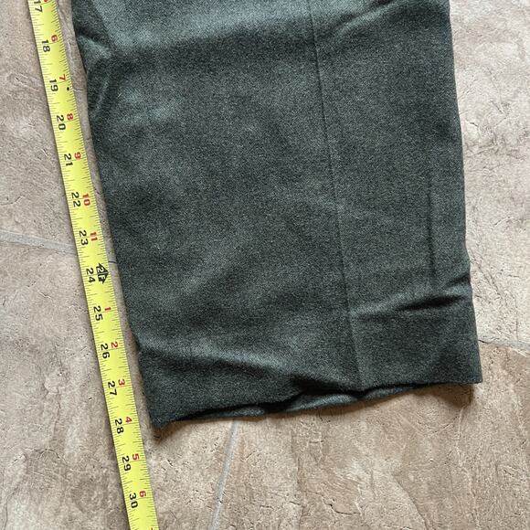 Vtg Lauren Ralph Lauren Wool Blend Pants 8 Green Formal Career Classic Old Money - Picture 6 of 6